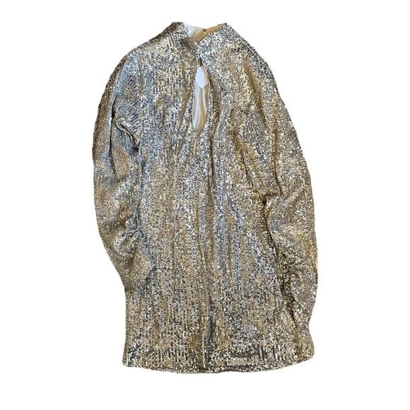 RONNY KOBO Lauper Silver Sequin mini Dress - Size XS - Picture 7 of 8